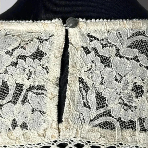 FREE PEOPLE Sun Daze Mini Shift Dress Ivory Lace Size S - Picture 9 of 12